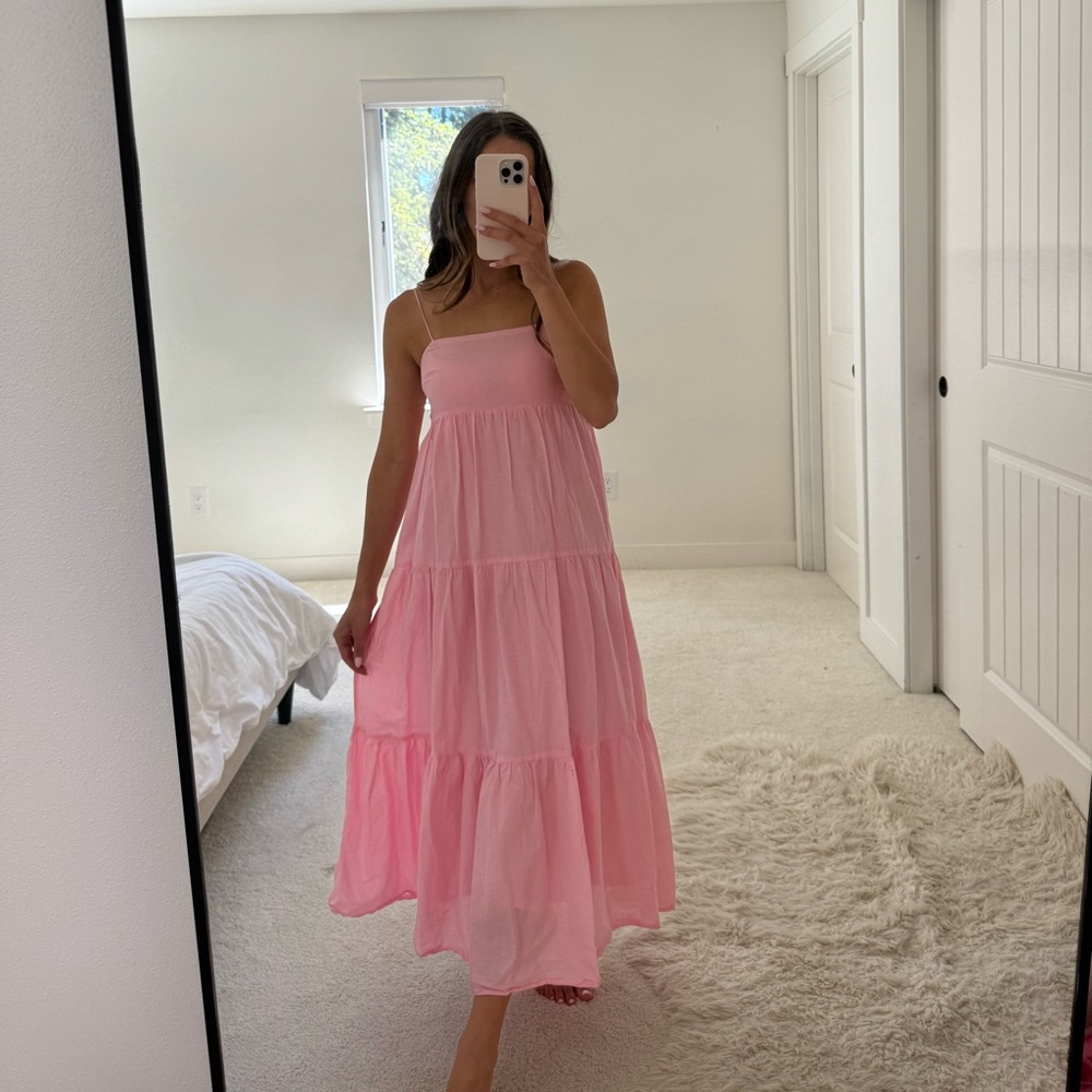 Zara cotton pink dress